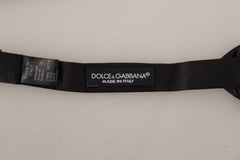 Dolce & Gabbana Elegant Black Silk Bow Tie - Retail Flare
