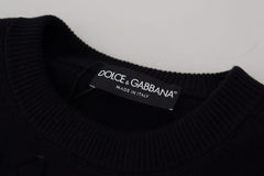 Dolce & Gabbana Elegant Black Logo Wool Sweater - Retail Flare