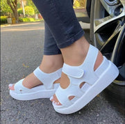 Thick - soled Sports Sandals Summer Fashion Print Velcro Sandals Women Shoes