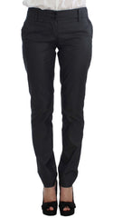 Exte Chic Gray Cotton Blend Pantsuit Ensemble - Retail Flare