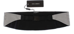 Dolce & Gabbana Elegant Silver Silk Cummerbund - Retail Flare