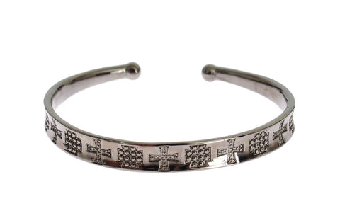 Nialaya Elegant Rhodium Silver Bangle - Retail Flare