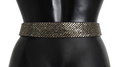 Dolce & Gabbana Embellished Sequined Wide Waist Belt - Retail Flare
