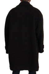 Dolce & Gabbana Elegant Black Alpaca Wool Blend Jacket - Retail Flare
