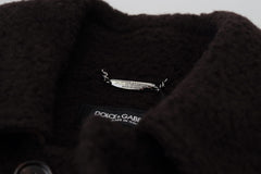 Dolce & Gabbana Elegant Black Alpaca Wool Blend Jacket - Retail Flare