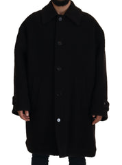 Dolce & Gabbana Elegant Black Alpaca Wool Blend Jacket - Retail Flare