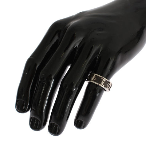 Nialaya Elegant Silver and Black Men's Sterling Ring - Retail Flare