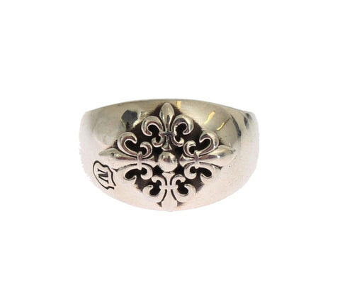 Nialaya Exquisite Silver Statement Ring for Men - Retail Flare