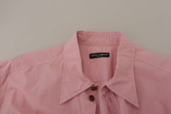 Dolce & Gabbana Elegant Pink Casual Cotton Shirt - Retail Flare