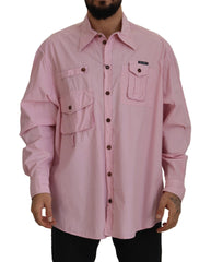 Dolce & Gabbana Elegant Pink Casual Cotton Shirt - Retail Flare