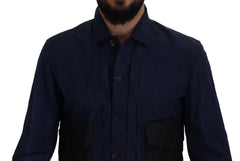 Dsquared² Svelte Dark Blue Cotton Shirt - Retail Flare