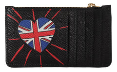 Dolce & Gabbana Elegant Leather Coin Wallet with Zip Closure - Retail Flare