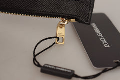 Dolce & Gabbana Elegant Leather Coin Wallet with Zip Closure - Retail Flare