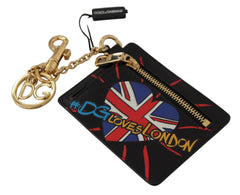 Dolce & Gabbana Elegant Leather Coin Wallet With Keyring - Retail Flare