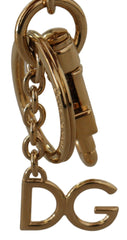 Dolce & Gabbana Elegant Leather Coin Wallet With Keyring - Retail Flare