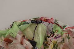 Dolce & Gabbana Elegant Floral Patchwork Silk Blouse - Retail Flare