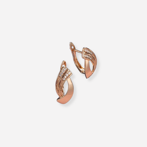 PARIS | Elegant Rose Gold Earrings - Retail Flare