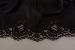 Dolce & Gabbana Elegant Black V-Neck A-Line Dress - Retail Flare