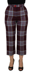 Dolce & Gabbana Elegant High Waist Wool-Blend Trousers - Retail Flare