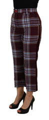 Dolce & Gabbana Elegant High Waist Wool-Blend Trousers - Retail Flare