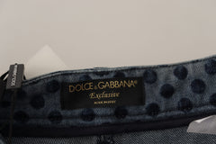 Dolce & Gabbana Elegant Floral High Waist Skinny Jeans - Retail Flare