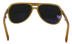 Dolce & Gabbana Chic Yellow Aviator Acetate Sunglasses - Retail Flare