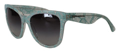 Dolce & Gabbana Elegant Sicilian Lace Designer Sunglasses - Retail Flare