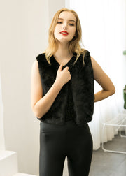 New Fur Vests Short Wool Coat
