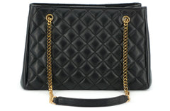 Versace Elegant Quilted Nappa Leather Tote Bag - Retail Flare