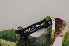 Dolce & Gabbana Chic Multicolor Fig Print Cotton Top - Retail Flare