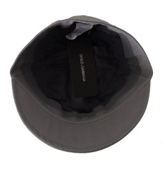 Dolce & Gabbana Elegant Gray Newsboy Cap - Classic Accessory - Retail Flare
