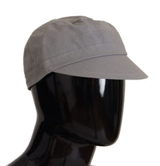 Dolce & Gabbana Elegant Gray Newsboy Cap - Classic Accessory - Retail Flare