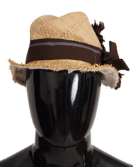 Dolce & Gabbana Chic Floral Bucket Hat in Sunshine Yellow - Retail Flare