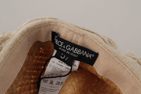 Dolce & Gabbana Chic Floral Bucket Hat in Sunshine Yellow - Retail Flare