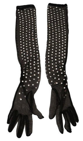Dolce & Gabbana Elegant Elbow Length Black Gloves - Retail Flare