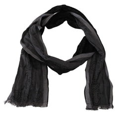 Costume National Elegant Italian Wool Men's Scarf Wrap - Retail Flare
