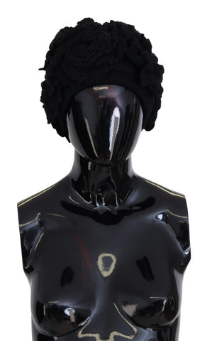 Dolce & Gabbana Elegant Black Virgin Wool Beanie Hat - Retail Flare