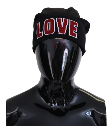 Dolce & Gabbana Elegant Black Virgin Wool Beanie - Retail Flare