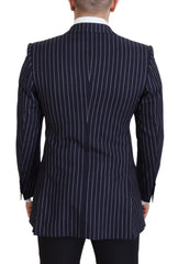 Dolce & Gabbana Elegant Navy Slim Fit Wool Blazer - Retail Flare