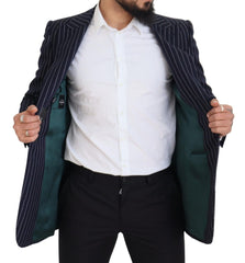 Dolce & Gabbana Elegant Navy Slim Fit Wool Blazer - Retail Flare