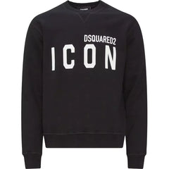 Dsquared² Chic Black Cotton Logo Sweatshirt - Retail Flare