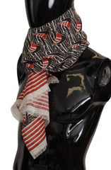 Dolce & Gabbana Elegant Striped Linen Men's Scarf - Retail Flare