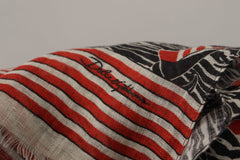 Dolce & Gabbana Elegant Striped Linen Men's Scarf - Retail Flare