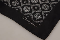 Dolce & Gabbana Elegant Geometric Silk Square Scarf - Retail Flare