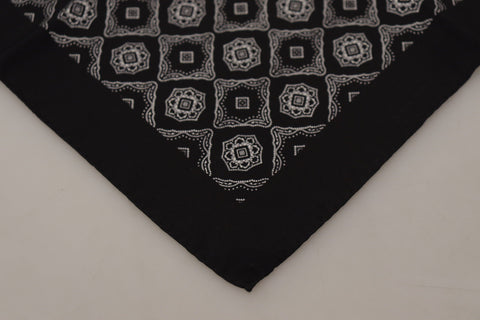Dolce & Gabbana Elegant Geometric Silk Square Scarf - Retail Flare