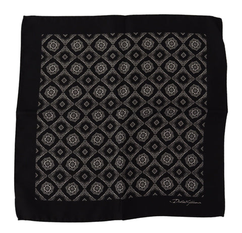 Dolce & Gabbana Elegant Geometric Silk Square Scarf - Retail Flare