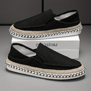 Logan™ | Nautical Pattern Slip-On Shoes