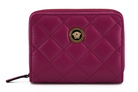 Versace Elegant Purple Quilted Leather Wallet - Retail Flare