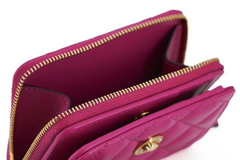 Versace Elegant Purple Quilted Leather Wallet - Retail Flare