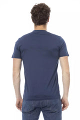 Baldinini Trend Blue Cotton Men T-Shirt - Retail Flare